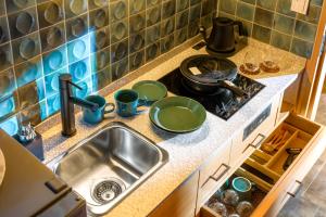 Cucina o angolo cottura di HOTEL BEACON ONOMICHI