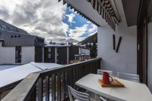 Balkón alebo terasa v ubytovaní Résidence Coeur d'Argentière 107 - Happy Rentals