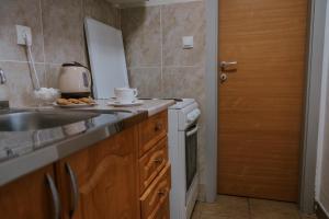 Eldhús eða eldhúskrókur á Apartman David