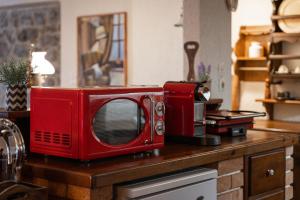 A kitchen or kitchenette at Arachova Wooden Chalet