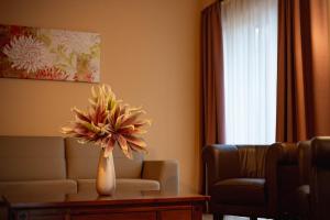 A seating area at Maya Panzio-Rezidencia