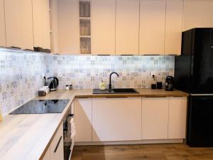 Kuchyňa alebo kuchynka v ubytovaní Apartament Skandynawski