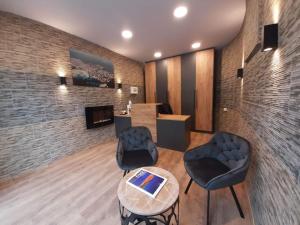 Een keuken of kitchenette bij Blue View Apartments