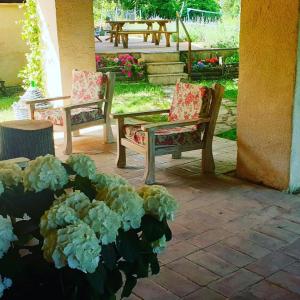 Agriturismo Il Covo del Solengo外面的花园