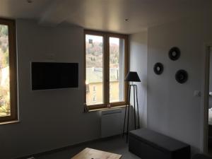 En TV eller et underholdningssystem på Appartement Mont-Dore, 2 pièces, 4 personnes - FR-1-415-70