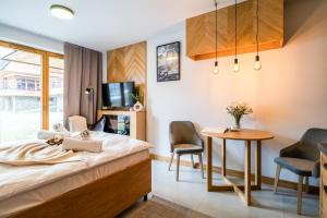 Posteľ alebo postele v izbe v ubytovaní Apartament Wielka Turnia by Apart Concept Podhale
