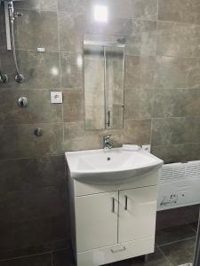 Koupelna v ubytování Stan na Palama