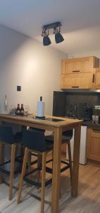 Köök või kööginurk majutusasutuses Duplex Aiguille du midi CHAMONIX