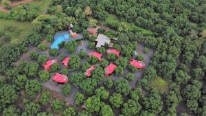 Letecký snímek ubytování Amraness Luxury Resort Sasan Gir