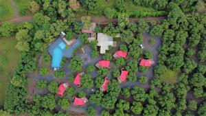 Letecký snímek ubytování Amraness Luxury Resort Sasan Gir