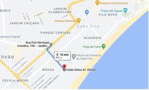 Letecký snímek ubytování Cabo Frio - Jardim Caiçara - Aluguel Econômico