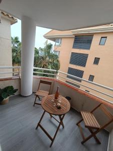 Balkón nebo terasa v ubytování JR apartment albir
