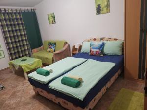 Posteľ alebo postele v izbe v ubytovaní Apartments Meerzeit