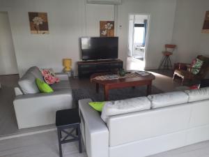 TV a/nebo společenská místnost v ubytování CHURCHILL COTTAGE- 94 Churchill St Maryborough QLD