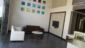 Istumisnurk majutusasutuses Yuvraj Palace Inn