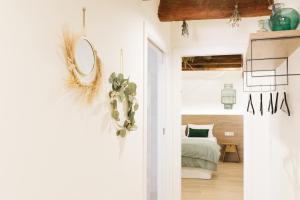 Posteľ alebo postele v izbe v ubytovaní Apartaments la Rambla - Esperó de Bolós - 4 pers
