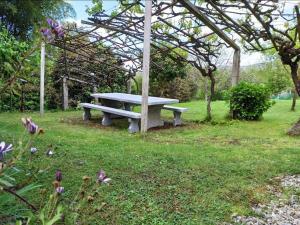 Vonkajšia záhrada v ubytovaní A Viña de Lina. Turismo rural con piscina y finca.
