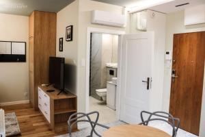 Televízia a/alebo spoločenská miestnosť v ubytovaní D Apartments Centrum Woda