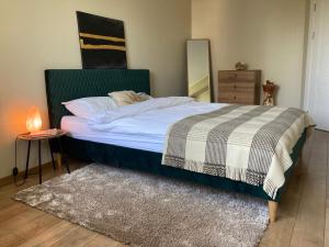 Ein Bett oder Betten in einem Zimmer der Unterkunft Lovely 1-bedroom apartment near Rose Valley Park