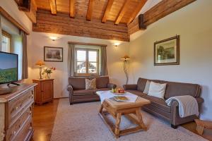 TV a/nebo společenská místnost v ubytování Chalet Menkenhof
