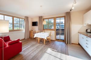 Eldhús eða eldhúskrókur á Gästehaus Bramböck