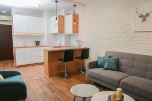 Kuchnia lub aneks kuchenny w obiekcie Sosnowe Apartamenty - Marina