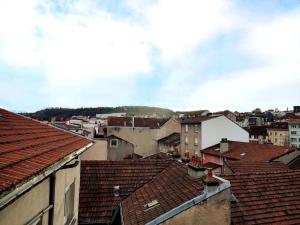 a view of roofs of a city with buildings at Studio rue Leopold bourg in Épinal