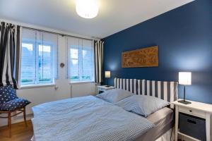 A bed or beds in a room at Ferienwohnung Abelke