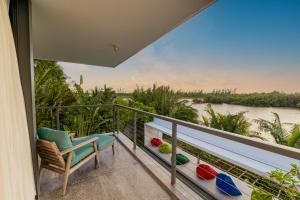 Balkón nebo terasa v ubytování Akala Villa Hoi An