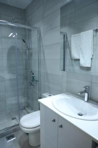 A bathroom at Aelia Apartment 2 Ioannina
