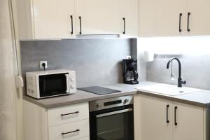 A kitchen or kitchenette at Aelia Apartment 2 Ioannina