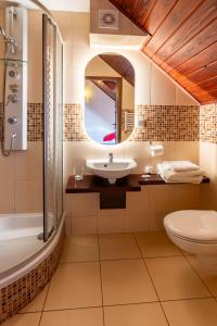 Kúpeľňa v ubytovaní Hotel Beskid