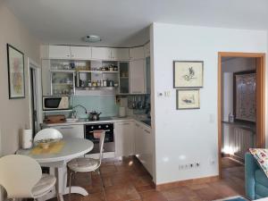 Η κουζίνα ή μικρή κουζίνα στο Apartma Modro gnezdo