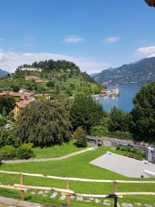 a view of a lake from a house at Bellagio Il Crotto in Bellagio