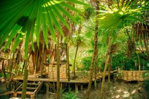 Zahrada ubytování Ikal Tulum Hotel