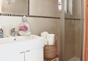 A bathroom at Casa San Tomè