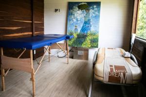 Postel nebo postele na pokoji v ubytování Condominio Hacienda Shangrila