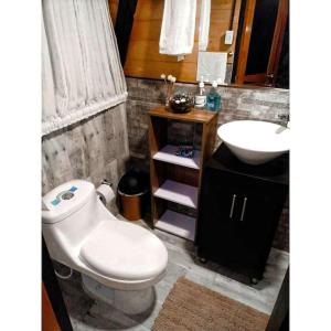Glamping refugio Gaia的一间浴室