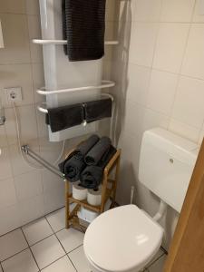 Koupelna v ubytování Haus Nacke + 21 fotografií