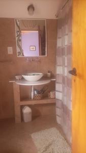 Koupelna v ubytování CASA SAMAÑA