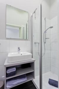 Koupelna v ubytování Soltausche Buchdruckerei - Whg 02 + 4 fotografie