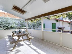 Μπαλκόνι ή βεράντα στο Maison confortable à Biscarrosse Plage, 6 pers, proche centre et plages - FR-1-521-108