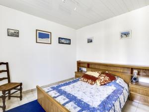 Ένα ή περισσότερα κρεβάτια σε δωμάτιο στο Maison confortable à Biscarrosse Plage, 6 pers, proche centre et plages - FR-1-521-108