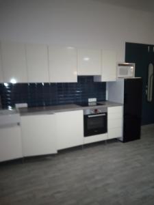 Kuchyňa alebo kuchynka v ubytovaní Napraforgó apartman