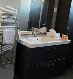 Kúpeľňa v ubytovaní Jolie Villa, Piscine, 10min centre ville, WIFI