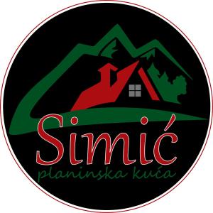 un logo de una casa y una montaña en SIMIĆ planinska kuća en Divčibare