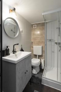 Kúpeľňa v ubytovaní D63 Dohány Apartment