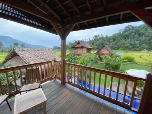 a view from the deck of a villa at Kubu Sakian Villa in Silebeng