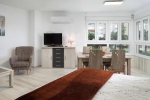 TV a/nebo společenská místnost v ubytování Estudio vistas al mar A79