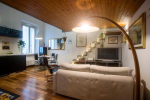 Posezení v ubytování Loft in Testaccio